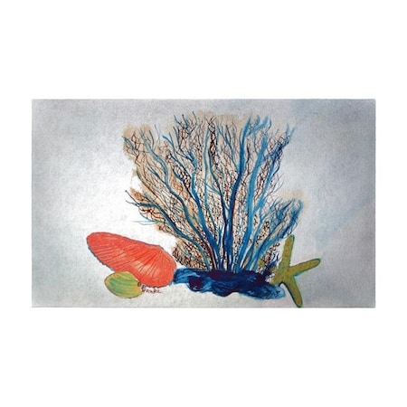 Betsy Drake Betsy Drake DM1070G 30 x 50 in. Coral & Shells Door Mat - Large DM1070G